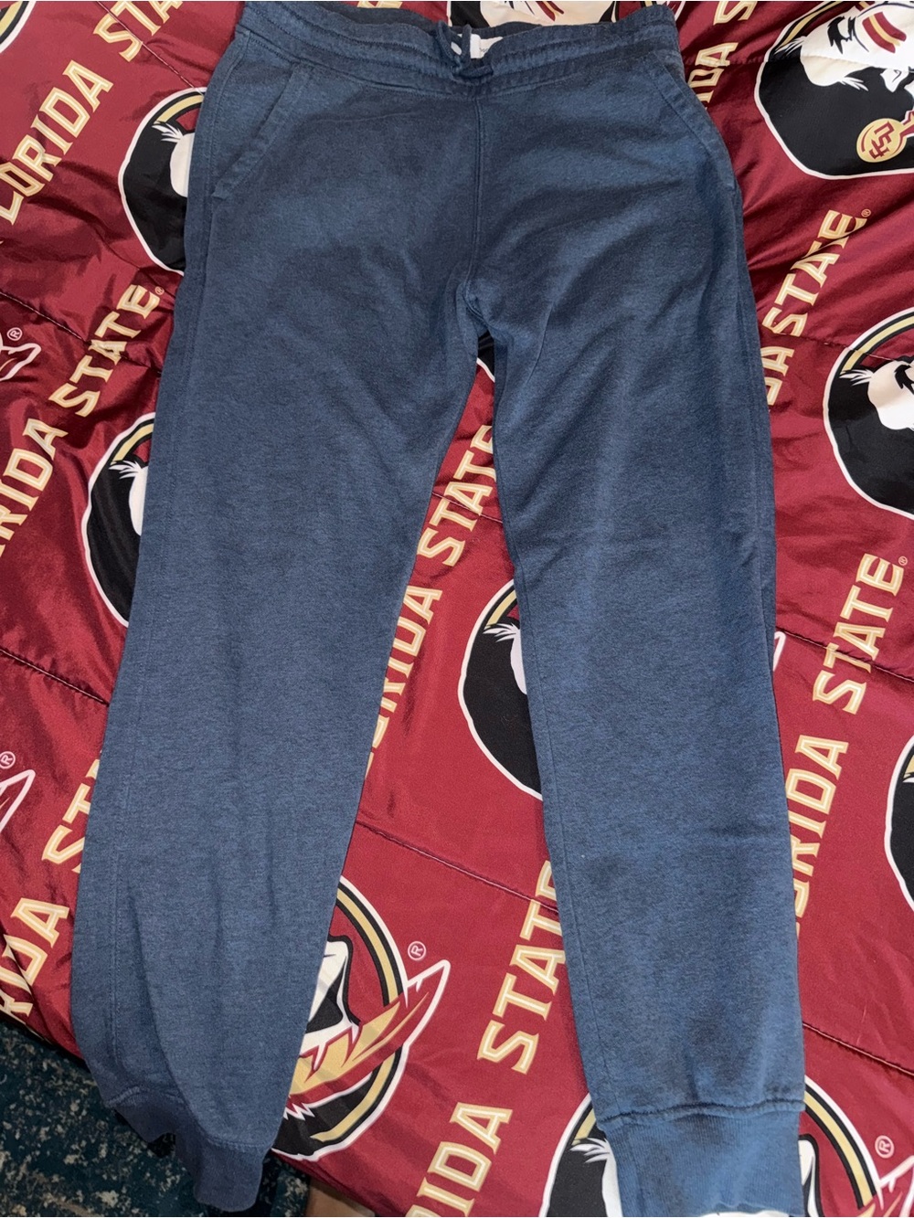 Old Navy Heathered Navy Blue Men Jogger Sweatpants